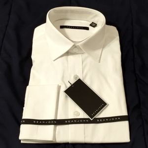 Sean John White Stylish Dress Shirt